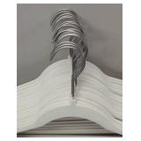 Brightroom non-Slip Velvet Hangers - 25 Hangers Total - 16 White 9 Gray Brightroom non-Slip Velvet Hangers - 25 Hangers Total - 16 White 9 Gray