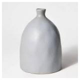 Ceramic Slate Vase Gray - Threshold designed with Studio McGee Ceramic Slate Vase Gray - Threshold designed with Studio McGee