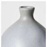Ceramic Slate Vase Gray - Threshold designed with Studio McGee Ceramic Slate Vase Gray - Threshold designed with Studio McGee