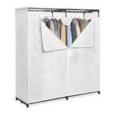60" Wide Covered Storage Closet White - Brightroom™: Portable Garment Rack, Steel Frame 60" Wide Covered Storage Closet White - Brightroom™: Portable Garment Rack, Steel Frame