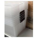 6 Pack - Greenmade InstaView 45 Multi-Use Storage Bin, 45 Quart 6 Pack - Greenmade InstaView 45 Multi-Use Storage Bin, 45 Quart