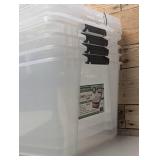 4 Pack - Greenmade InstaView 45 Multi-Use Storage Bin, 45 Quart 4 Pack - Greenmade InstaView 45 Multi-Use Storage Bin, 45 Quart