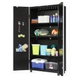 Husky Ready-to-Assemble 24-Gauge Steel Freestanding Garage Cabinet in Black (36.6 in. W x 72 in. H x 18.3 in. D) Husky Ready-to-Assemble 24-Gauge Steel Freestanding Garage Cabinet in Black (36.6 in. W x 72 in. H x 18.3 in. D)