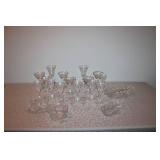 Etched Crystal Stemware and Serving Pieces Collection