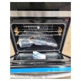 Double Wall Oven with Digital Controls and Damaged Rear Panel