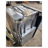 Double Wall Oven with Digital Controls and Damaged Rear Panel