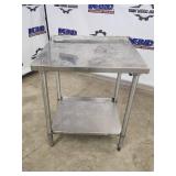 Stainless Steel kitchen prep Table with Shelf, 30x26x36 Inches