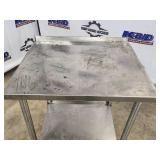 Stainless Steel kitchen prep Table with Shelf, 30x26x36 Inches