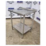 Stainless Steel kitchen prep Table with Shelf, 30x26x36 Inches