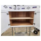 KraftMaid light grey Kitchen Wall Cabinet with Two Doors and Shelf
