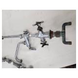 Commercial Pre-Rinse Faucet with Sprayer and Wall Mount