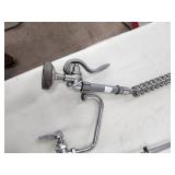 Commercial Pre-Rinse Faucet with Sprayer and Wall Mount