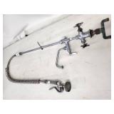 Commercial Pre-Rinse Faucet with Sprayer and Wall Mount