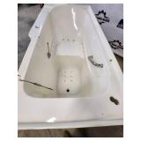Walk-In Soaking Tub with Grab Bar and Plumbing Fittings - USED