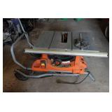 Ridgid 10" Table Saw on Rolling Stand Ridgid 10" Table Saw on Rolling Stand