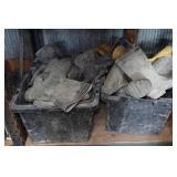 2 Bins of Rubber Boots 2 Bins of Rubber Boots