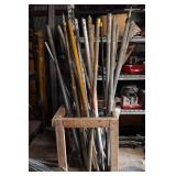 Assorted Float Poles and Extensions with Rack Assorted Float Poles and Extensions with Rack