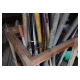 Assorted Float Poles and Extensions with Rack Assorted Float Poles and Extensions with Rack