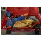 Tool Box with Rubber Gloves Tool Box with Rubber Gloves