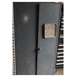 Metal Cabinet with Contents - Nails, Screws, Blades