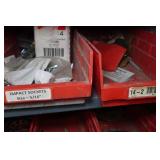 Metal Cabinet with Contents - Nails, Screws, Blades