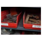 Metal Cabinet with Contents - Nails, Screws, Blades