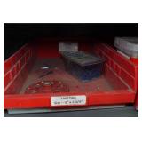 Metal Cabinet with Contents - Nails, Screws, Blades