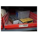 Metal Cabinet with Contents - Nails, Screws, Blades