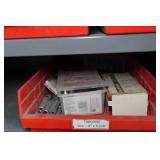 Metal Cabinet with Contents - Nails, Screws, Blades