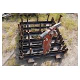 Air Jackhammer and Bits on Rack with Fork Pockets Air Jackhammer and Bits on Rack with Fork Pockets