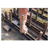 Air Jackhammer and Bits on Rack with Fork Pockets Air Jackhammer and Bits on Rack with Fork Pockets