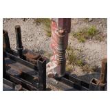 Air Jackhammer and Bits on Rack with Fork Pockets Air Jackhammer and Bits on Rack with Fork Pockets