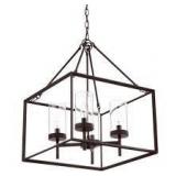 Hampton Bay Lainey 4-Light Bronze Chandelier Light Fixture with Clear Glass Shades       Customer  Returns See Pictures Hampton Bay Lainey 4-Light Bronze Chandelier Light Fixture with Clear Glass Shades       Customer  Returns See Pictures