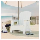 Suncast Ice Cube White Plastic Adirondack Chair Customer  Returns See Pictures Suncast Ice Cube White Plastic Adirondack Chair Customer  Returns See Pictures