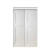 TRUporte 48 in. x 80.5 in. 2-Panel White MDF Sliding Door  Customer  Returns See Pictures TRUporte 48 in. x 80.5 in. 2-Panel White MDF Sliding Door  Customer  Returns See Pictures