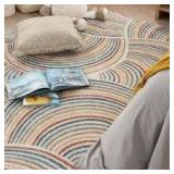 Nourison Astra Machine Washable Ivory Multicolor 12 ft. x 15 ft. All-over design Contemporary Area Rug  Customer  Returns See Pictures Nourison Astra Machine Washable Ivory Multicolor 12 ft. x 15 ft. All-over design Contemporary Area Rug  Customer  Returns See Pictures