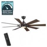 Home Decorators Collection Makenna 60 in. Indoor/Outdoor Matte Black Ceiling Fan with Integrated LED with Light Kit, DC Motor and Remote Customer  Returns See Pictures Home Decorators Collection Makenna 60 in. Indoor/Outdoor Matte Black Ceiling Fan with Integrated LED with Light Kit, DC Motor and Remote Customer  Returns See Pictures