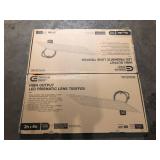 Lot of  Commercial Electric 2 ft. x 4 ft. 128-Watt Equivalent Integrated LED High Output Prismatic Lens White Troffer, 3500K/4000K/5000K Customer Returns See Pictures Lot of  Commercial Electric 2 ft. x 4 ft. 128-Watt Equivalent Integrated LED High Output Prismatic Lens White Troffer, 3500K/4000K/5000K Customer Returns See Pictures