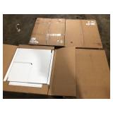 Lot of Closet Evolution 30 in. D x 30 in. W Classic White Wood Corner Shelf (3-Pack) Customer  Returns See Pictures Lot of Closet Evolution 30 in. D x 30 in. W Classic White Wood Corner Shelf (3-Pack) Customer  Returns See Pictures