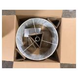 Hampton Bay Truman 58 in. Walnut and Brass Floor Lamp   Customer  Returns See Pictures Hampton Bay Truman 58 in. Walnut and Brass Floor Lamp   Customer  Returns See Pictures
