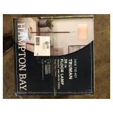 Hampton Bay Truman 58 in. Walnut and Brass Floor Lamp   Customer  Returns See Pictures Hampton Bay Truman 58 in. Walnut and Brass Floor Lamp   Customer  Returns See Pictures