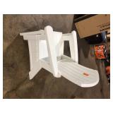 Suncast Ice Cube White Plastic Adirondack Chair Customer  Returns See Pictures Suncast Ice Cube White Plastic Adirondack Chair Customer  Returns See Pictures