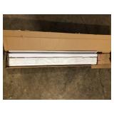 Home Decorators Collection White Cordless Faux Wood Blinds for Windows with 2 in. Slats - 49 in. W x 48 in. L (Actual Size 48.5 in. W x 48 in. L) Customer  Returns See Pictures Home Decorators Collection White Cordless Faux Wood Blinds for Windows with 2 in. Slats - 49 in. W x 48 in. L (Actual Size 48.5 in. W x 48 in. L) Customer  Returns See Pictures
