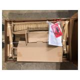 Style Well Eastlake Woven Coffee Table in Honey Brown Finish  Customer  Returns See Pictures Style Well Eastlake Woven Coffee Table in Honey Brown Finish  Customer  Returns See Pictures
