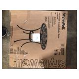 StyleWell Mix and Match 28 in. Metal and Glass Mosaic Patio Bistro Table   Customer  Returns See Pictures StyleWell Mix and Match 28 in. Metal and Glass Mosaic Patio Bistro Table   Customer  Returns See Pictures
