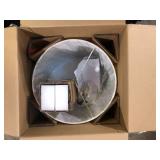 Hampton Bay Sosebee 24 in. White Terrazzo/Brass Gold Terrazzo Hourglass Table Lamp Customer  Returns See Pictures Hampton Bay Sosebee 24 in. White Terrazzo/Brass Gold Terrazzo Hourglass Table Lamp Customer  Returns See Pictures