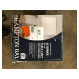 Hampton Bay Sosebee 24 in. White Terrazzo/Brass Gold Terrazzo Hourglass Table Lamp Customer  Returns See Pictures Hampton Bay Sosebee 24 in. White Terrazzo/Brass Gold Terrazzo Hourglass Table Lamp Customer  Returns See Pictures