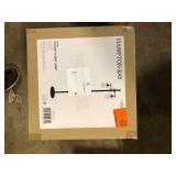 Hampton Bay Regan 63 in. Matte Black Floor Lamp with Clear Glass Shades  Customer  Returns See Pictures Hampton Bay Regan 63 in. Matte Black Floor Lamp with Clear Glass Shades  Customer  Returns See Pictures