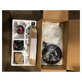 Hampton Bay Holly Springs 52 in. Indoor Matte Black LED Ceiling Fan with Light, Downrod and Reversible Blades Included   Customer  Returns See Pictures Hampton Bay Holly Springs 52 in. Indoor Matte Black LED Ceiling Fan with Light, Downrod and Reversible Blades Included   Customer  Returns See Pictures