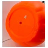 Large Vintage Plastic Lighted Halloween Pumpkin Blow Mold Decoration